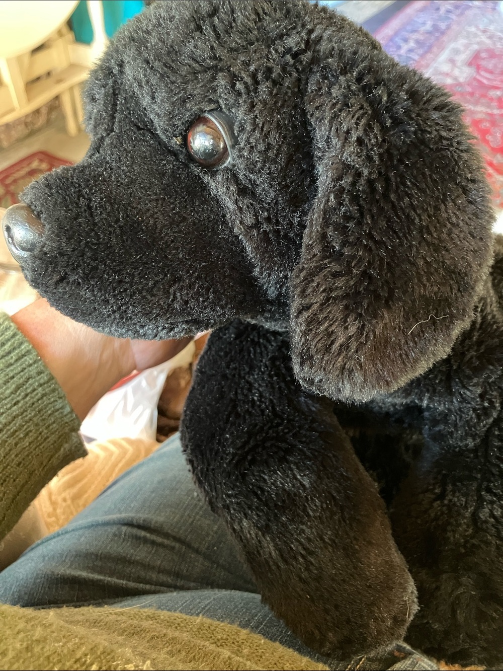Douglas 18” black Labrador puppy plush vintage 1990’s dog stuffed animal - Picture 10 of 10